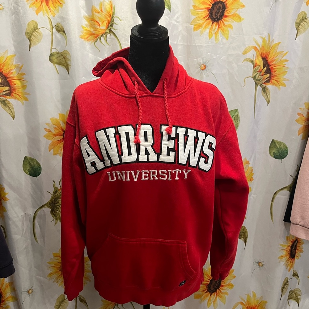 J. America Red Andrews University Pullover Hoodie